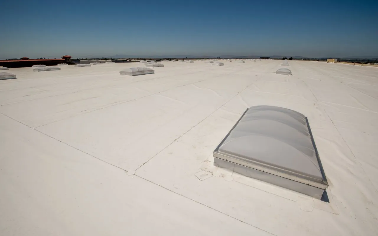 Energy-efficient PVC roofing offering savings for Albuquerque homeowners.