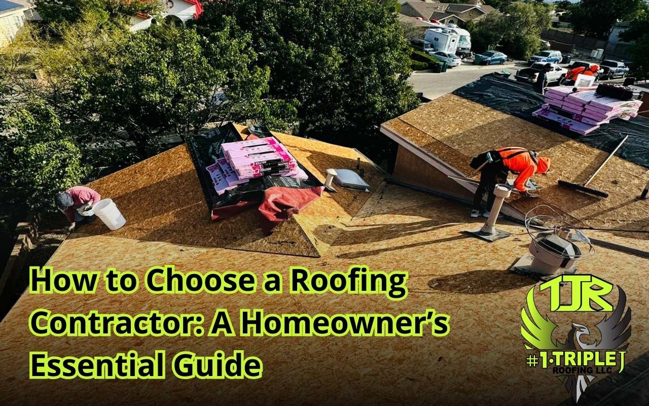 Homeowner selecting a professional roofing contractor.